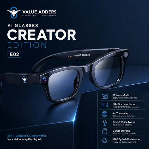 Value Adders AI Glasses Creator Edition dark premium product image