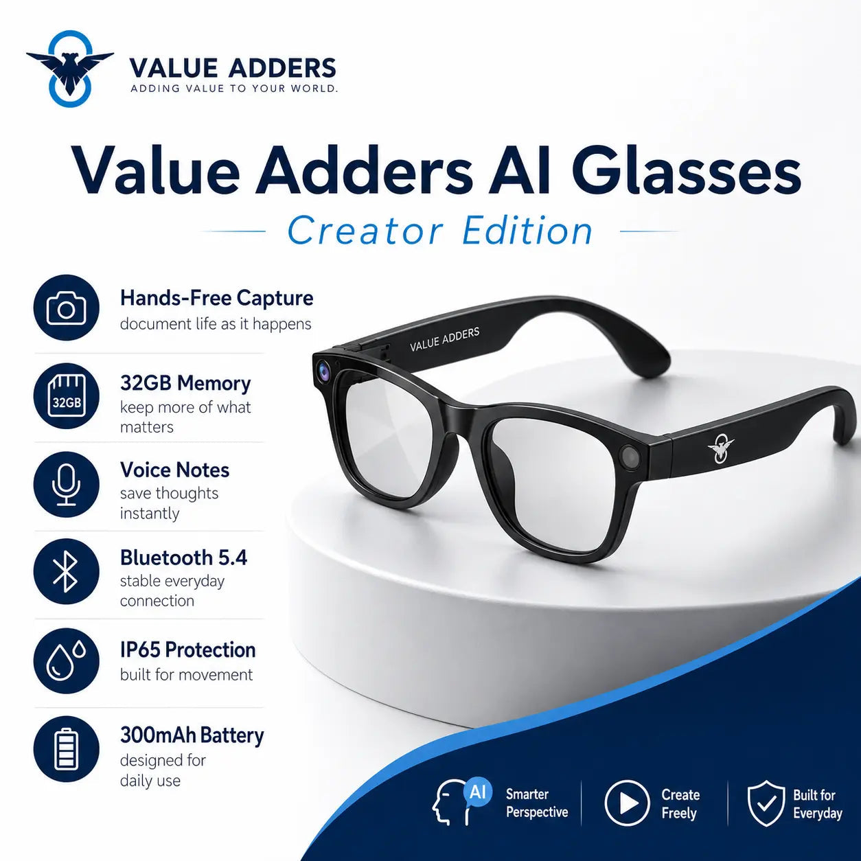 Value Adders AI Glasses Creator Edition light product image