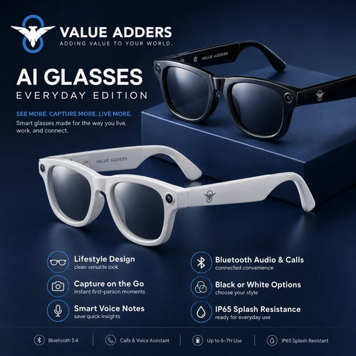 Value Adders AI Glasses Everyday Edition dark premium product image
