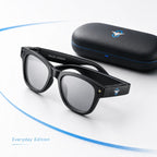 Value Adders AI Glasses Founder Edition worn by an executive in a dark office